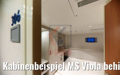Kabinenbeispiel MS Viola behindertengerecht vorderer Schiffbereich unteres Deck