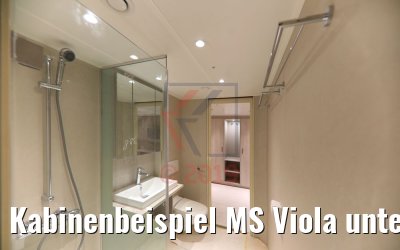 Kabinenbeispiel MS Viola unteres Deck vorne