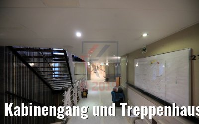 Kabinengang und Treppenhaus MS Viola mittleres Deck