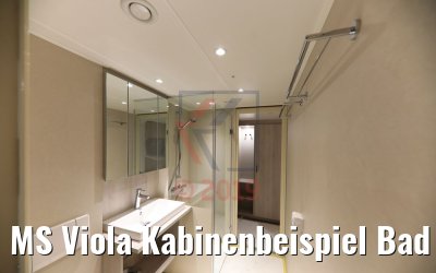 MS Viola Kabinenbeispiel Bad behindertengerecht unteres Deck