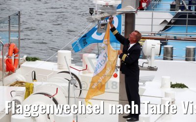 Flaggenwechsel nach Taufe Vista Star in Köln 29.07.2018