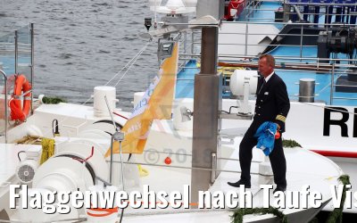 Flaggenwechsel nach Taufe Vista Star in Köln 29.07.2018