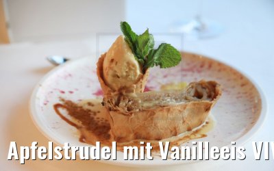 Apfelstrudel mit Vanilleeis VIVA Moments