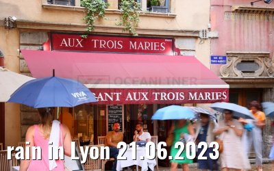 rain in Lyon 21.06.2023