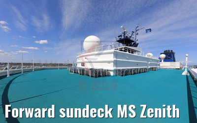 Forward sundeck MS Zenith