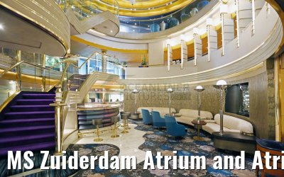 MS Zuiderdam Atrium and Atrium Bar