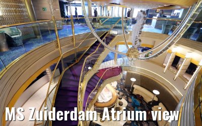 MS Zuiderdam Atrium view
