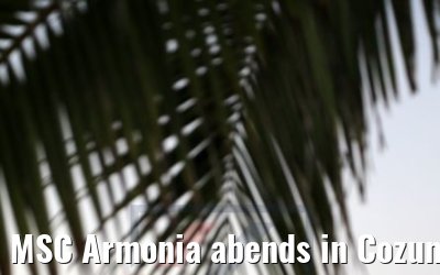 MSC Armonia abends in Cozumel 22.02.2019