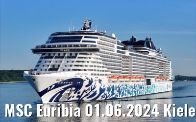 MSC Euribia 01.06.2024 Kieler Förde