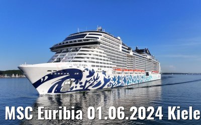 MSC Euribia 01.06.2024 Kieler Förde