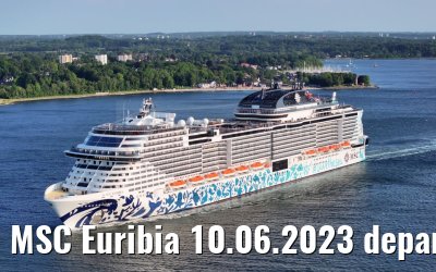 MSC Euribia 10.06.2023 departure port of Kiel