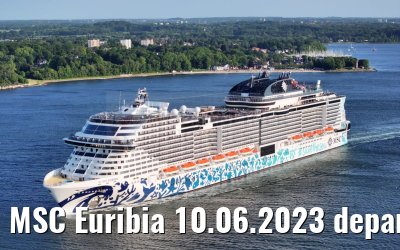MSC Euribia 10.06.2023 departure port of Kiel
