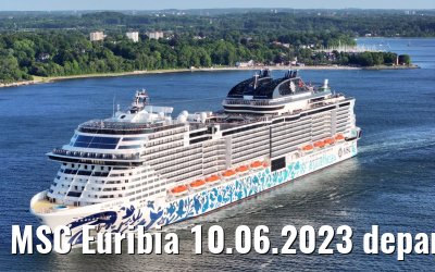 MSC Euribia 10.06.2023 departure port of Kiel