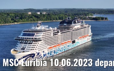 MSC Euribia 10.06.2023 departure port of Kiel