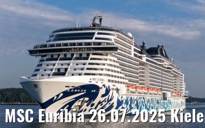 MSC Euribia 26.07.2025 Kieler Förde