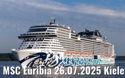 MSC Euribia 26.07.2025 Kieler Förde