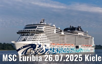 MSC Euribia 26.07.2025 Kieler Förde