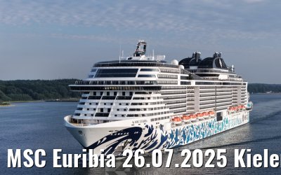 MSC Euribia 26.07.2025 Kieler Förde
