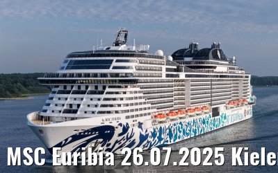 MSC Euribia 26.07.2025 Kieler Förde