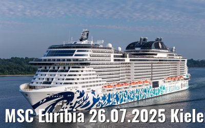 MSC Euribia 26.07.2025 Kieler Förde