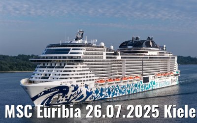 MSC Euribia 26.07.2025 Kieler Förde