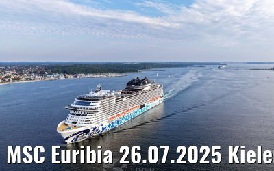 MSC Euribia 26.07.2025 Kieler Förde