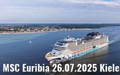 MSC Euribia 26.07.2025 Kieler Förde