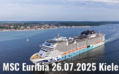 MSC Euribia 26.07.2025 Kieler Förde