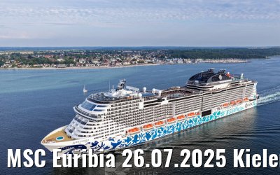 MSC Euribia 26.07.2025 Kieler Förde