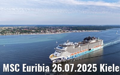 MSC Euribia 26.07.2025 Kieler Förde
