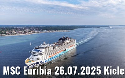 MSC Euribia 26.07.2025 Kieler Förde