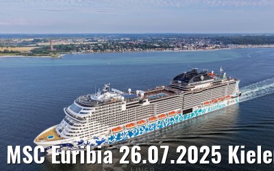 MSC Euribia 26.07.2025 Kieler Förde