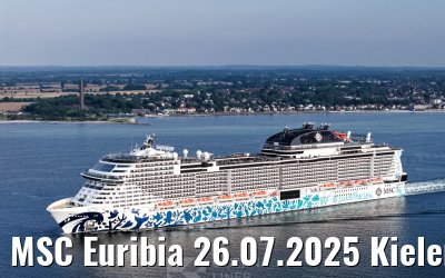 MSC Euribia 26.07.2025 Kieler Förde
