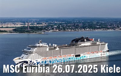 MSC Euribia 26.07.2025 Kieler Förde