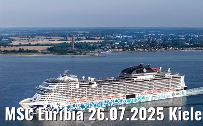 MSC Euribia 26.07.2025 Kieler Förde