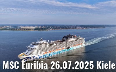 MSC Euribia 26.07.2025 Kieler Förde