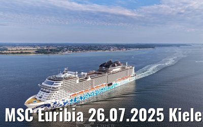 MSC Euribia 26.07.2025 Kieler Förde