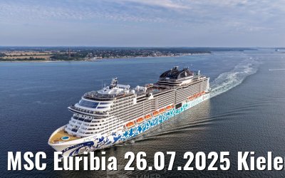 MSC Euribia 26.07.2025 Kieler Förde