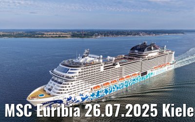 MSC Euribia 26.07.2025 Kieler Förde
