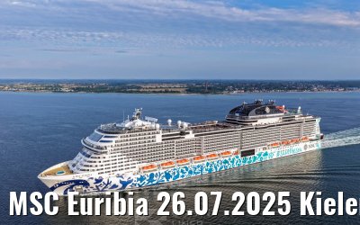 MSC Euribia 26.07.2025 Kieler Förde