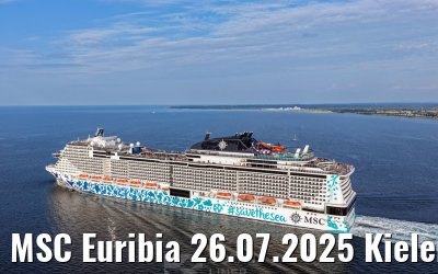 MSC Euribia 26.07.2025 Kieler Förde