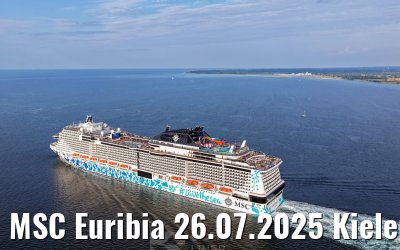 MSC Euribia 26.07.2025 Kieler Förde