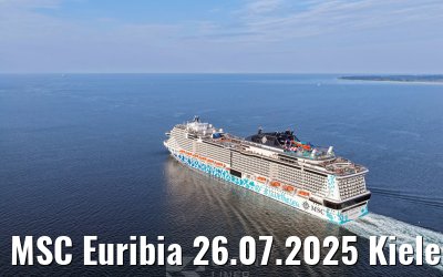 MSC Euribia 26.07.2025 Kieler Förde