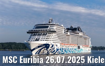 MSC Euribia 26.07.2025 Kieler Förde