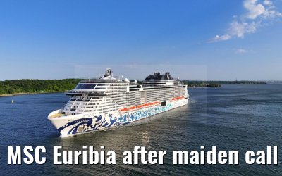 MSC Euribia after maiden call port of Kiel 10.06.2023