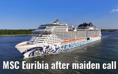 MSC Euribia after maiden call port of Kiel 10.06.2023