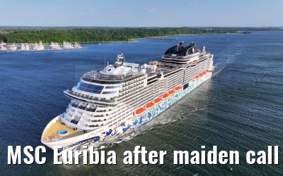 MSC Euribia after maiden call port of Kiel 10.06.2023