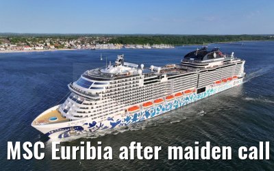 MSC Euribia after maiden call port of Kiel 10.06.2023