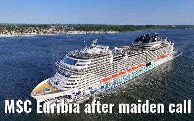 MSC Euribia after maiden call port of Kiel 10.06.2023
