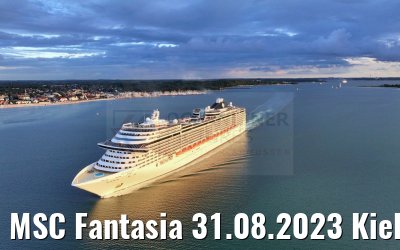 MSC Fantasia 31.08.2023 Kieler Bucht